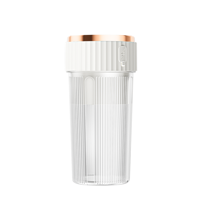 450ml juiceblender 6 blader bærbar fruktjuicer blender oppladbar juicer mini hastighet blender: Hvit