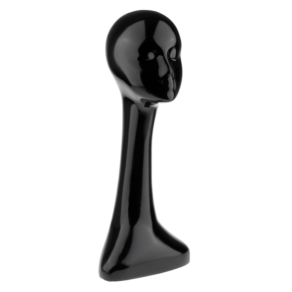 Beauty 21inch Mannequin Head for Scarf Necktie Wigs Hats Sunglasses Jewelry Display Model - Long Neck