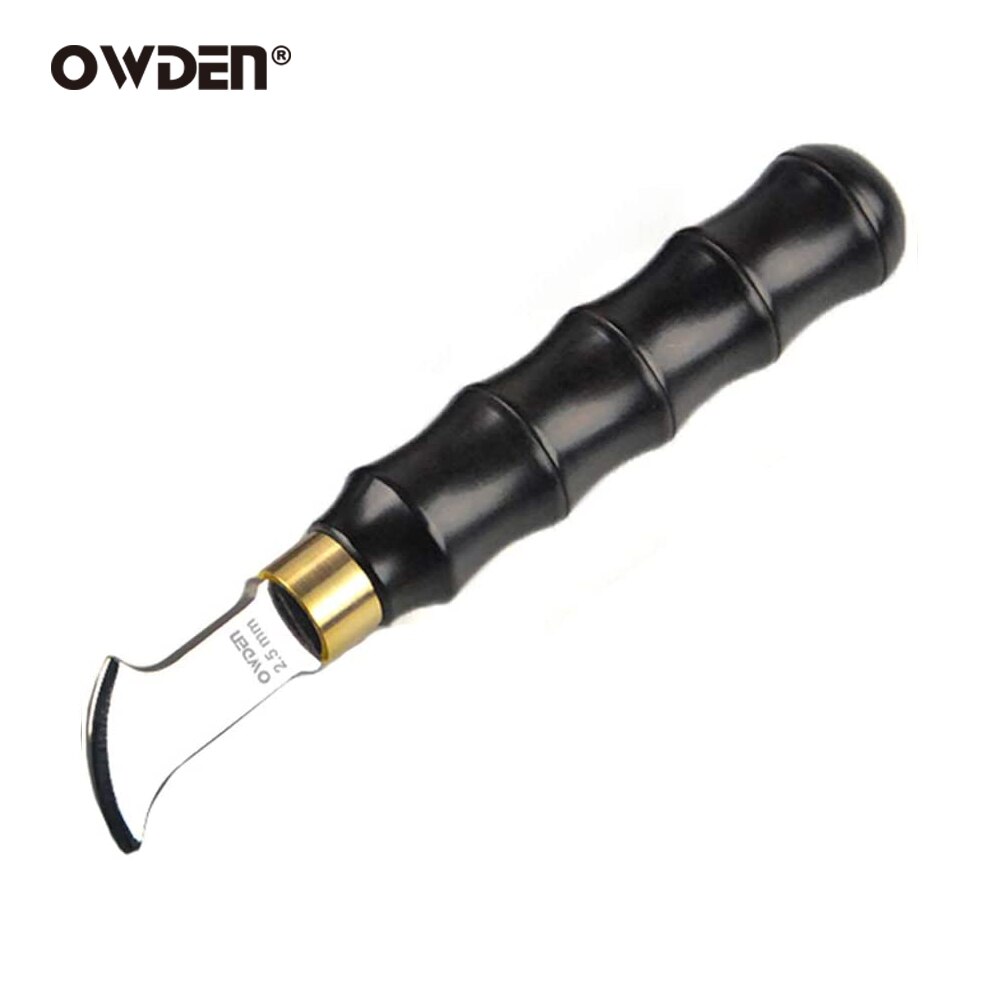 Owden Lederen Edge Creaser Tool Lederen Tool Markering Versieren Line Tool Leathercraft Tool Lederen Edge Tool: 2.5