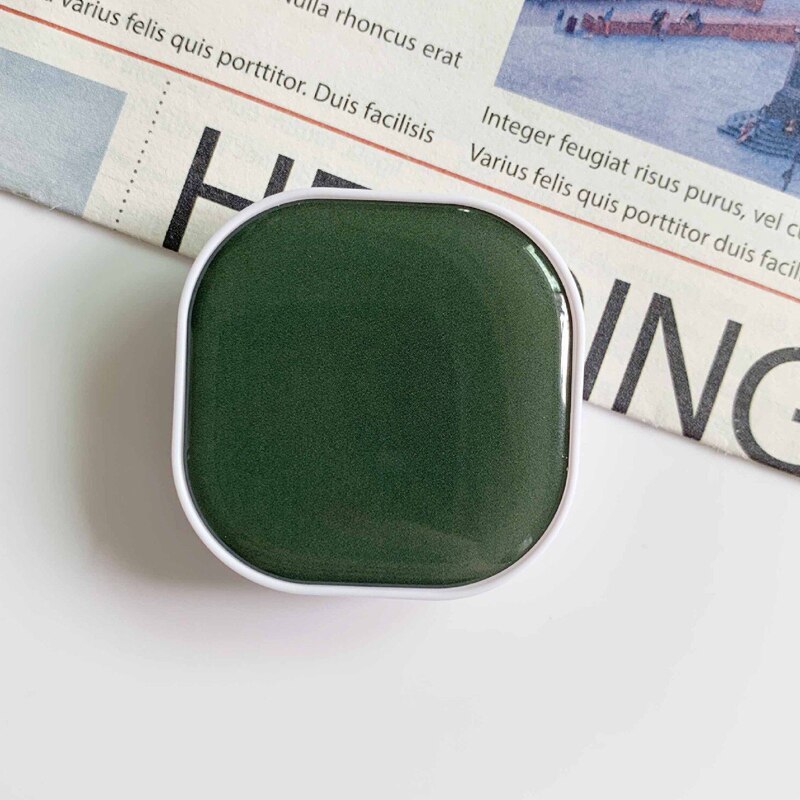 Support de téléphone portable de poignée d'airbag rétractable de colle de chute carrée pour des iphone samsung xiaomi support de support de couleur unie: 16Dark night green