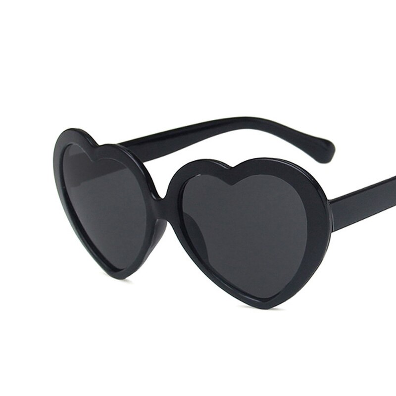 Hjerteformede solbriller til børn sort rød lille stel solbriller vintage drenge piger børn barn oculos de sol