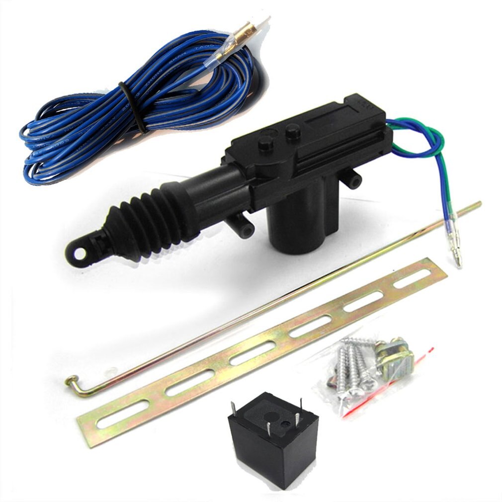 Universal Car Central Door Lock Actuator Auto Locking 2 Wire Motor Four-foot Relay Car Door Lock Actuator Entry System Kit