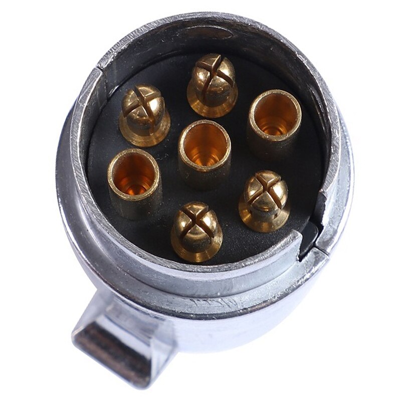 Accessoires de remorque-prise de remorque à 7 broches 12V Rv prises attelage 7Pin connecteurs de remorque en métal