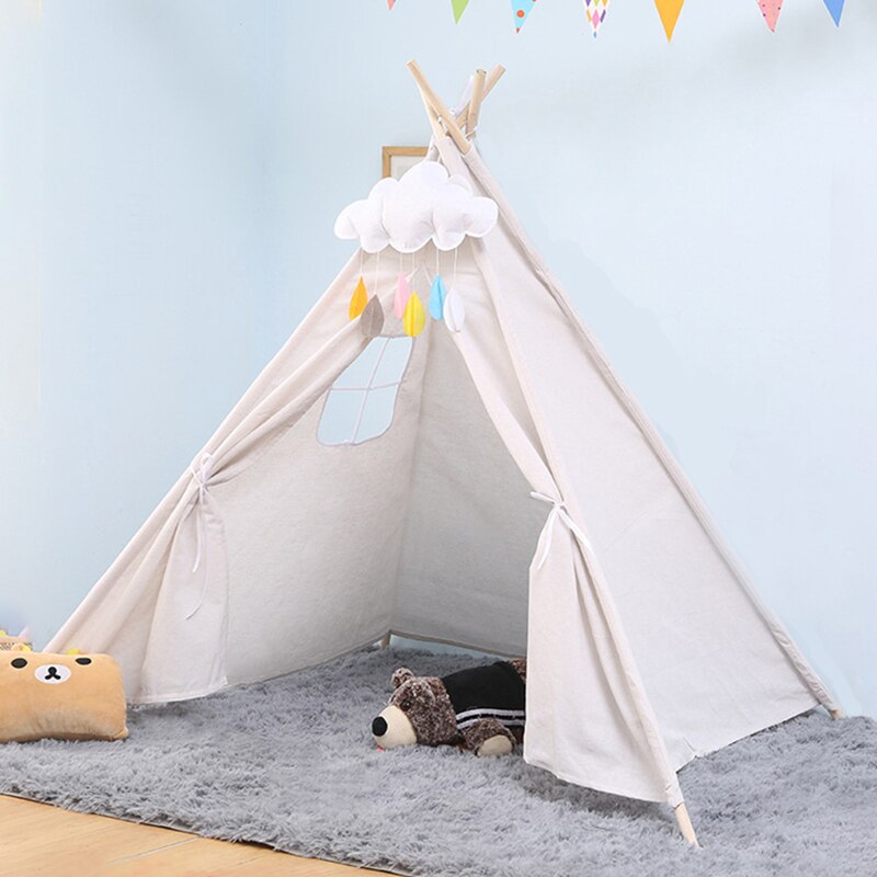 1.6M tenda per bambini Tipi per bambini pieghevole Teepee Playhouse tenda da gioco al coperto per giochi per bambini tende giocattolo
