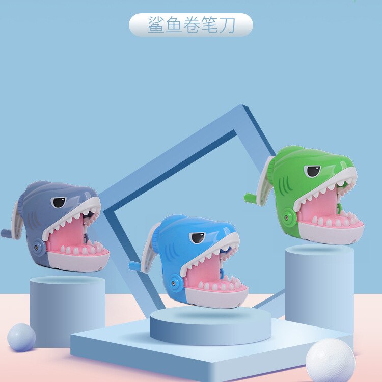 Finger Biting Shark Pencil Sharpener Toy Shark Pencil Sharpener Novelty And Fun Office School Supplies