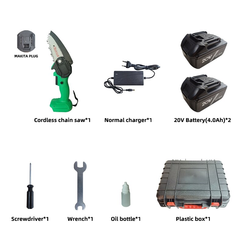Elektrische Mini Kettensägen Rebschnitt Kettensäge Cordless Garten Baum Bush Cuttting Trimmen Sah Für Holz Schneiden Mit Lithium-Batterie
