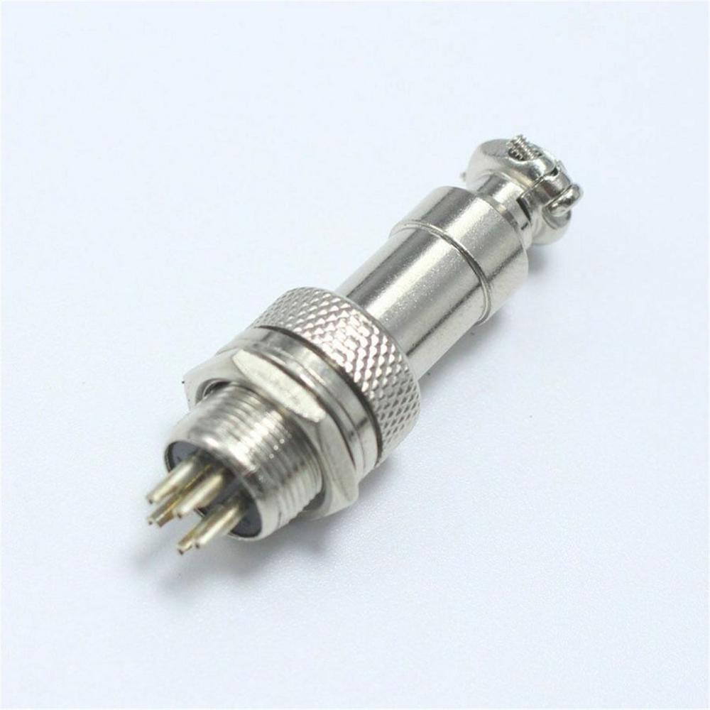5 stuks  gx12 vrouwelijke en mannelijke connector stekkerdoos metalen luchtvaartstekker 12mm- draads kabelpaneelconnector ronde stekkerdoosconnector: 5p