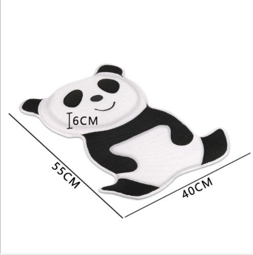 Leuke Panda Bad Kussen SPA Badmat Hangable Hals Hoofd Kussen Zuignap antislip Badkamer Accessoires met 6 zuignappen