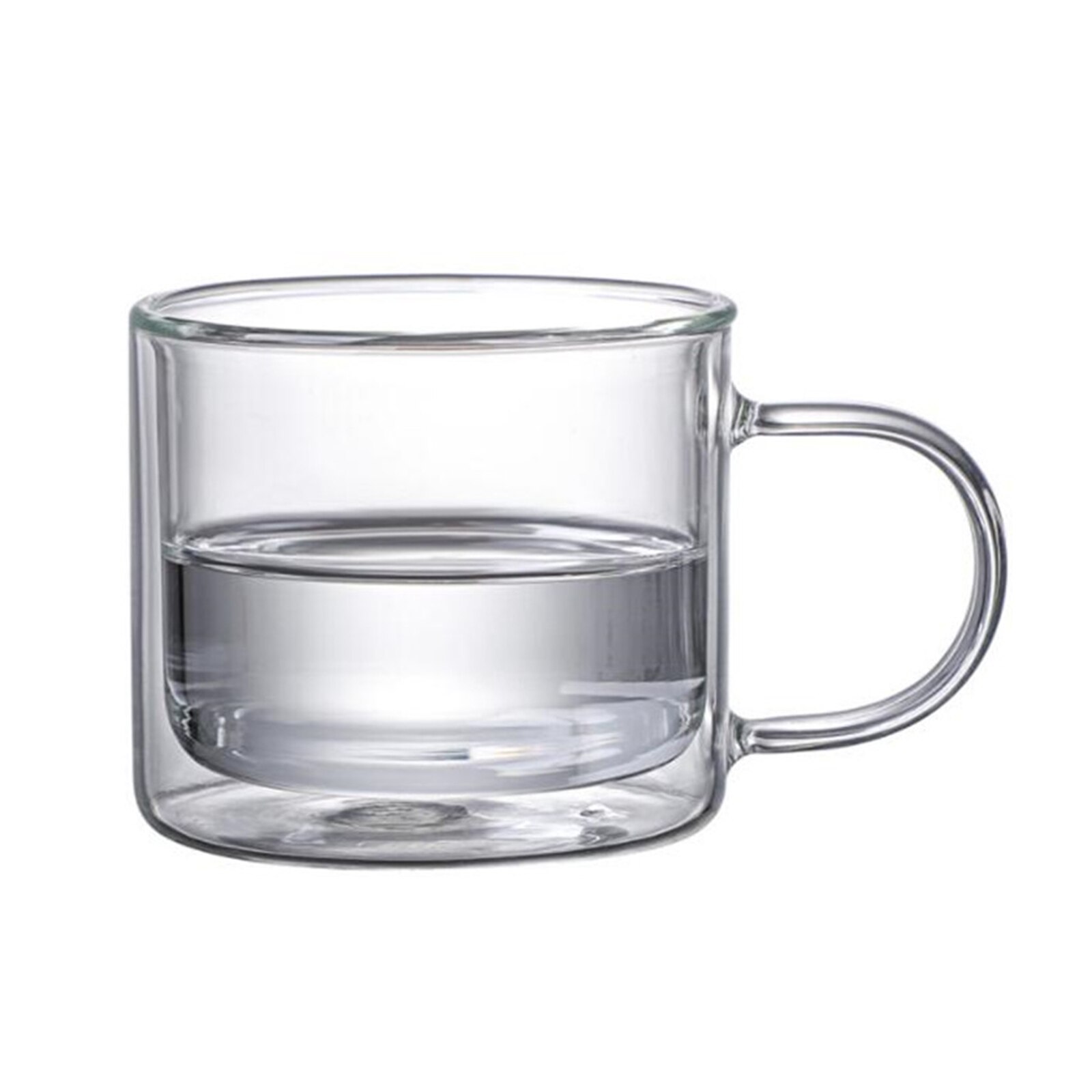 250ML tazza di vetro a doppia parete tazze di caffè ad alto borosilicato tè resistente al calore latte succo di limone tazza di acqua Bar bicchieri: Radura