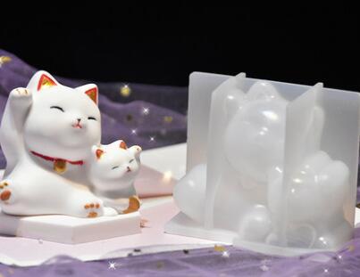 3d geométrico urso gato leão silicone molde para chaveiro pingente animal molde decoração mesa jóias ferramentas fazendo acessórios