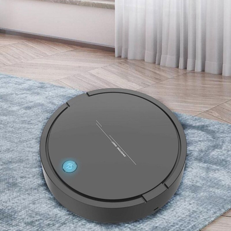 Automatic ing Robot Vacuum Cleaner USB Charging Cordless Vacuum Cleaner Cordless Robot Vacuum Robots Black