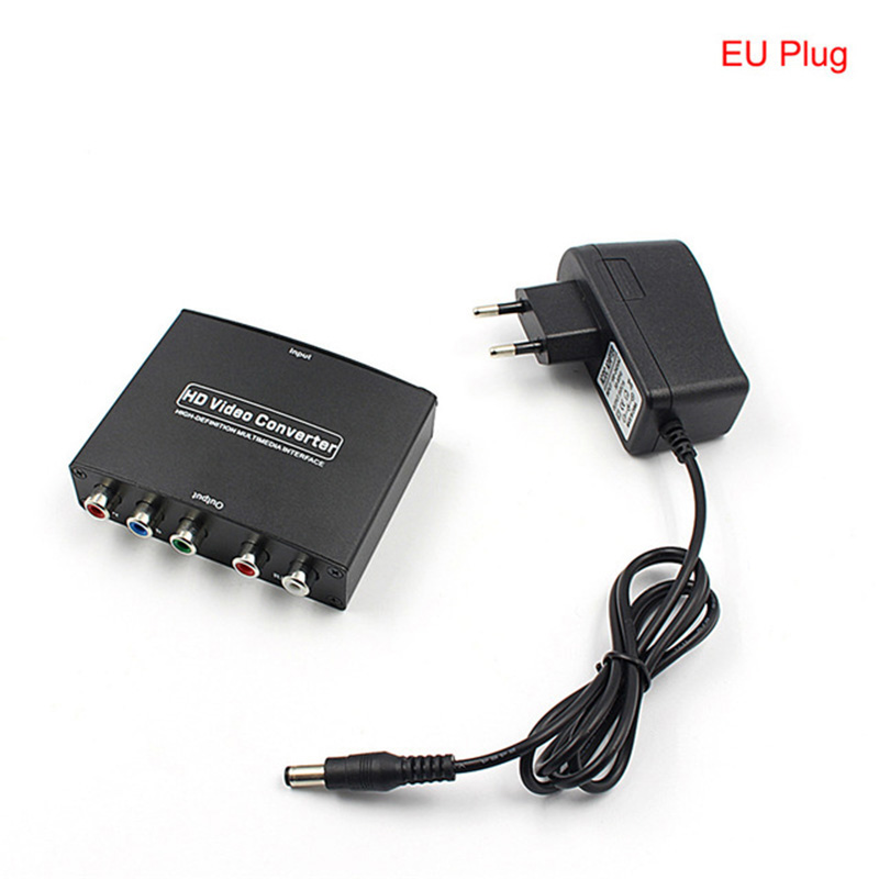 1080P HD HDMI vers RGB composant (YPbPr) vidéo + R/L Audio adaptateur royaume-uni/AU/ue/royaume-uni convertisseur de prise HD TV CK HDMI vers RGB convertisseur