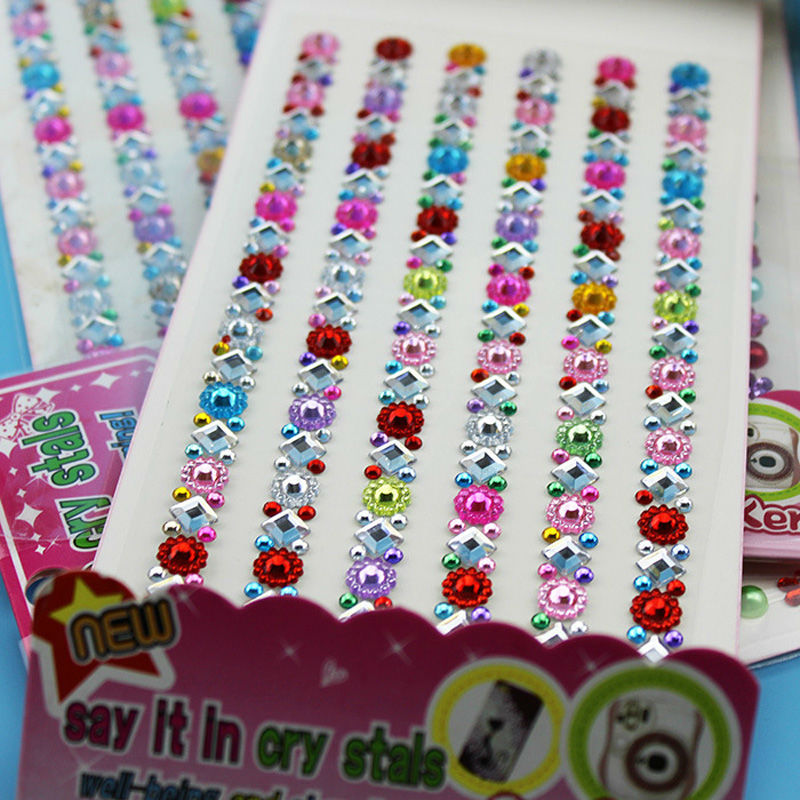 1 Sheeet Children Acrylic Diamond Sticker DIY For Kids Sticker