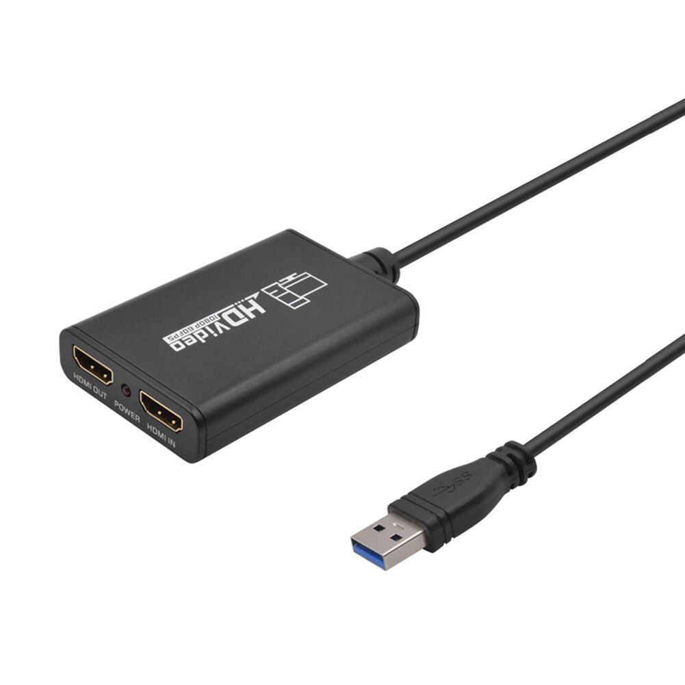1080P 60fps HDMI a USB 3,0 vídeo TV sintonizador tarjeta con entrada de micrófono Plug & Play de funcionamiento rápido conveniente para Xbox PS3 PS4