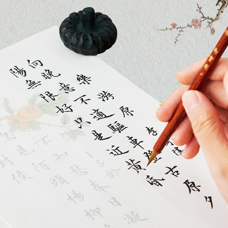 Chinese Small Regular Script Brush Copybooks 80sheets/lot Basic Poem Copybook Chinese Soft Pen Brush Calligraphy Copybooks