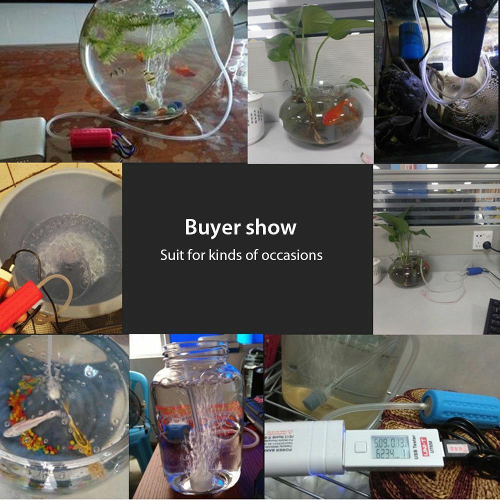 Draagbare mini-usb-aquariumvis tank zuurstof luchtpomp dempen energiebesparende benodigdheden aqua terrarium vis tank accessoires
