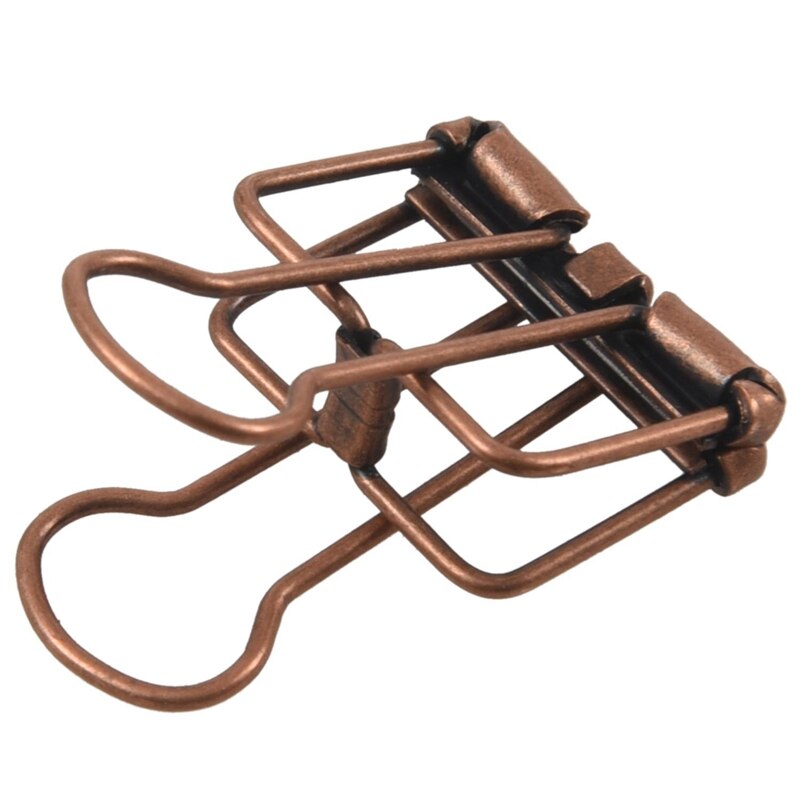 12 PCS Reusable Paper Clips Small Skeleton Clips With 30PCS Colorful Artist Paint Brush Set