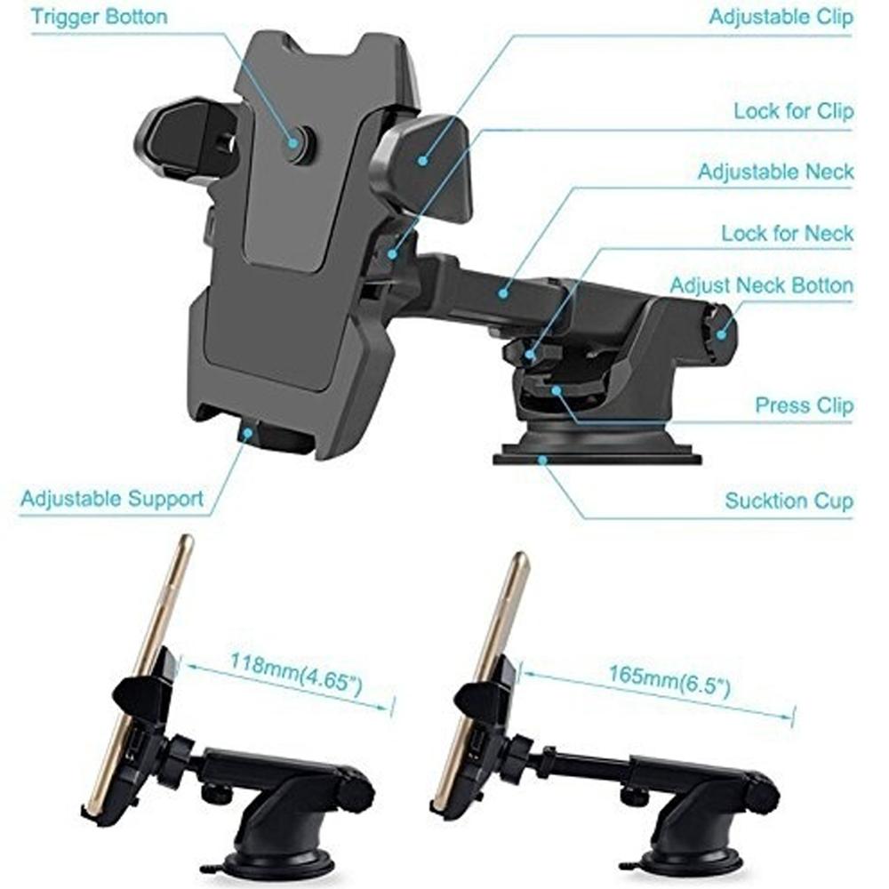 Voorruit Auto Telefoon Houder Universal In Car Gsm Houder Stand Verstelbare Telefoon Zuignap Houder Auto Mount Telefoon Stand