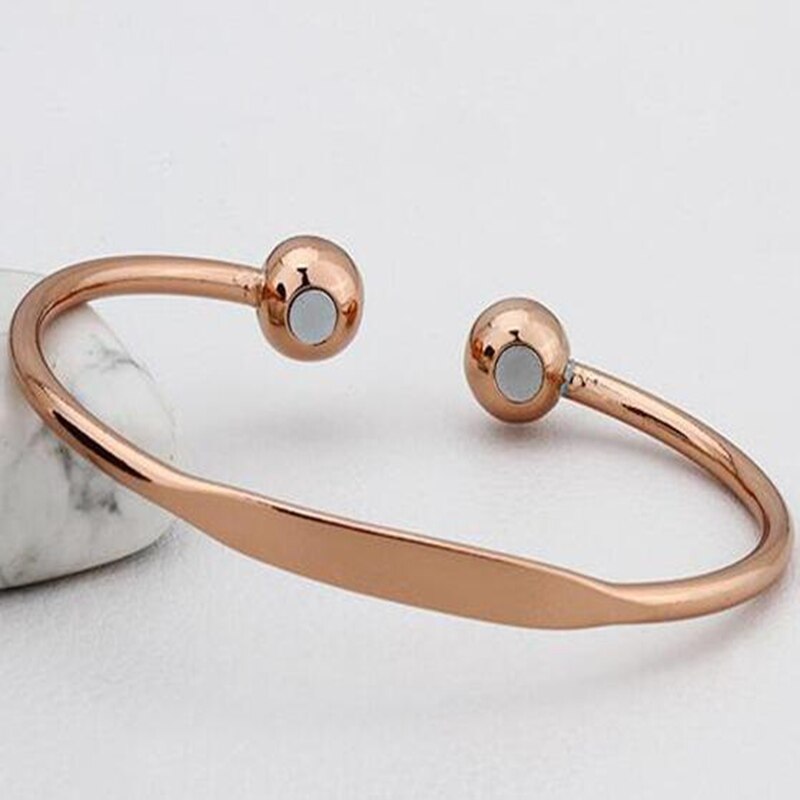 Health Care Bracelets For Women Copper Magnetic Bangle Magnet Bracelet Charm Jewelry as Cuff Open