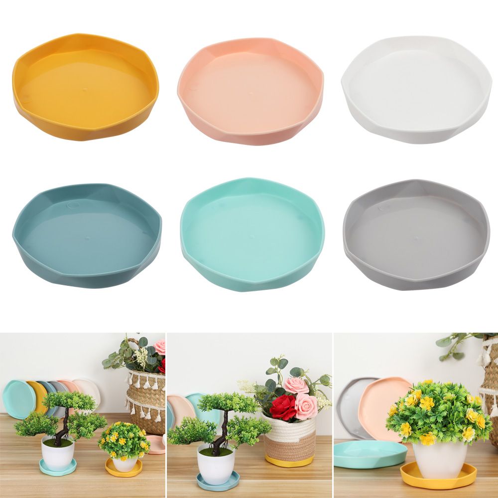 1Pcs Plastic Resin Plant Saucer Drip Trays Plastic Tray Saucers Indoor Outdoor Flower Garden Pot