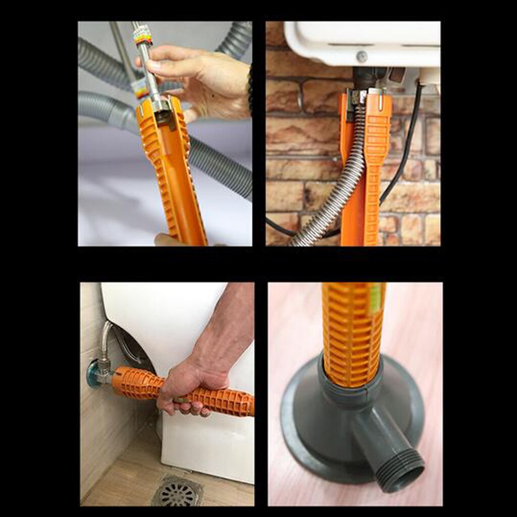 Waterpomptang Kraan &amp; Sink Installeren Tool Keuken Badkamer Multifunctionele Pijp Moersleutel Rood