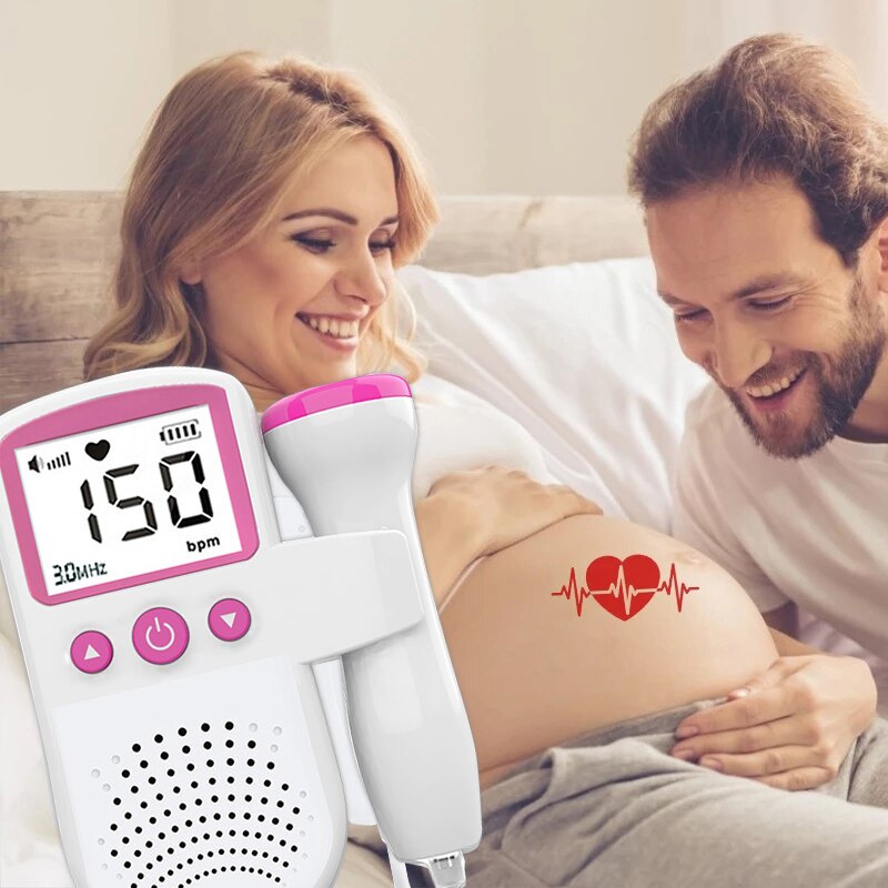 Doppler fœtal sans danger pour bébé, technologie Dsp, préférence fœtale, cœur, fréquence cardiaque, surveillance de la fréquence cardiaque, femme enceinte