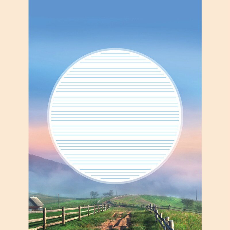 80 Sheets/set A4 Size 8 Different Style Handwriting Letter Paper Stationery Paper for Writing Poems/Lyrics /Letter