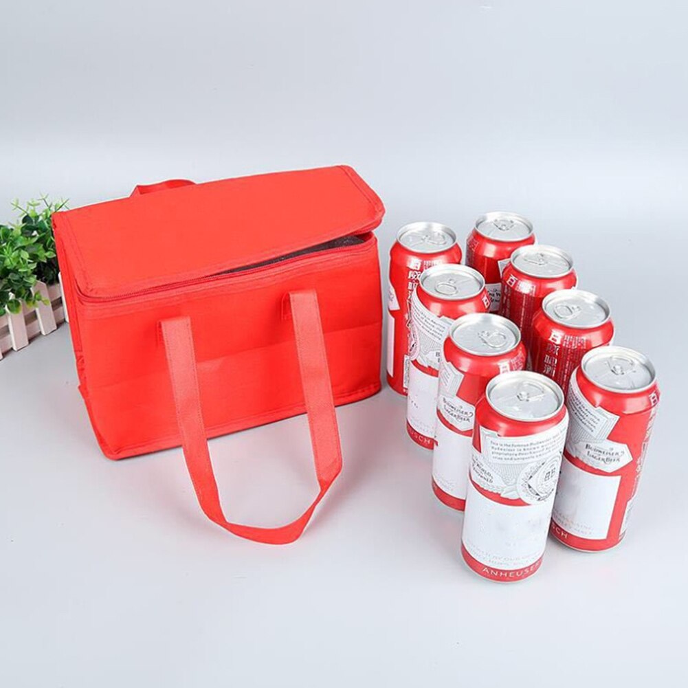 Geïsoleerde Thermische Koeltas Koele Lunch Voedingsmiddelen Drankje Dozen Drink Storage Grote Vierkante Gekoeld Tassen Zip Picknick Aluminiumfolie Voedsel tassen