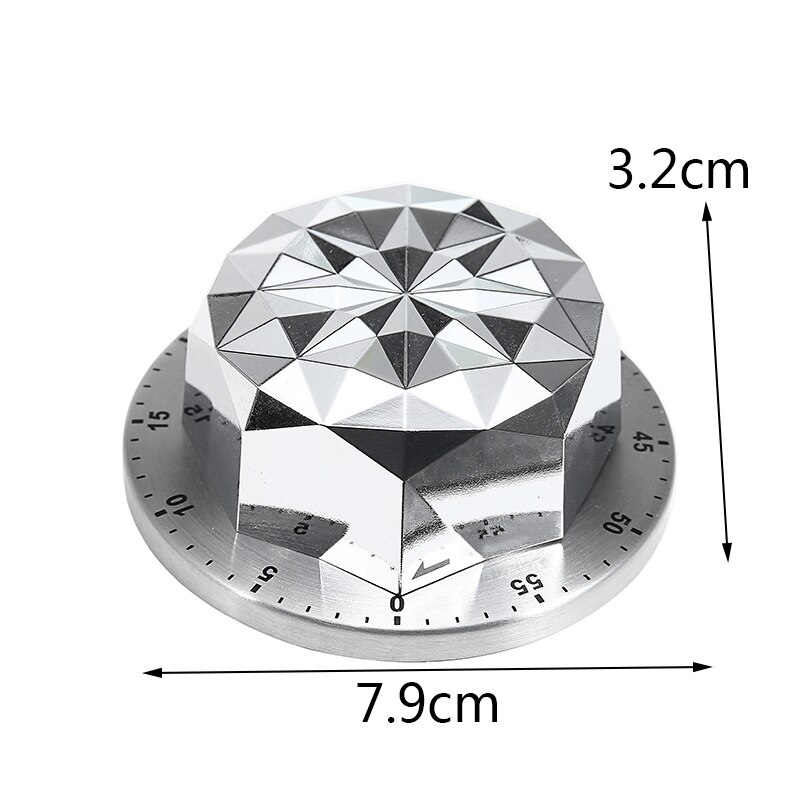 Kitchen Mechanical Wind Up Timer 55 Minutes Dial Timer Flower Shape For Kitchen Cooking Baking Time Remind Device