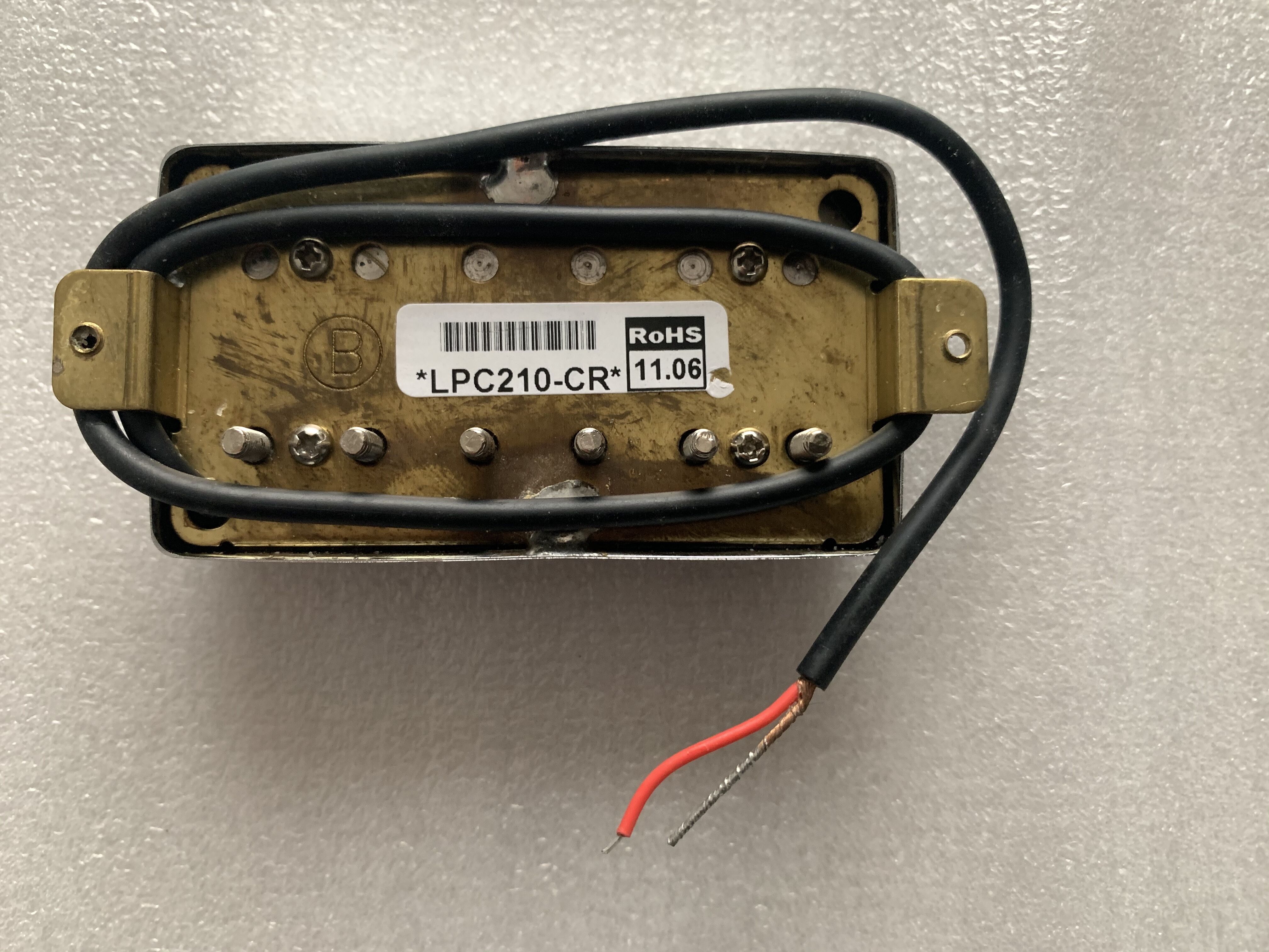 Set of Genuine Chrome Humbucker LPC210-CR N and B Pickups With Screws Made in Korea For Electric Guitars #P215