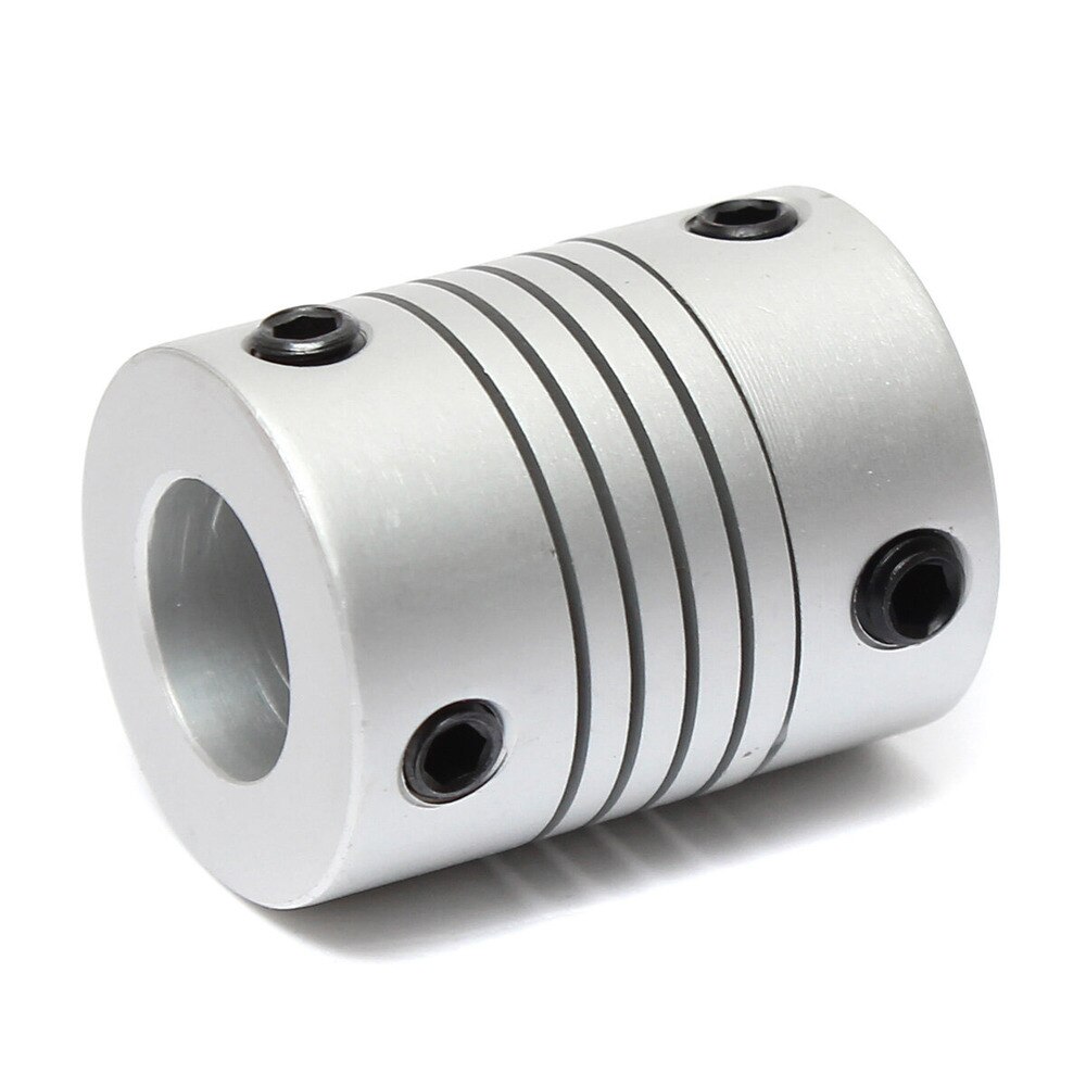 Justinlau 8Mm X 10Mm Aluminium Flexibele Askoppeling OD19mm X L25mm Cnc Stappenmotor Koppeling Connector