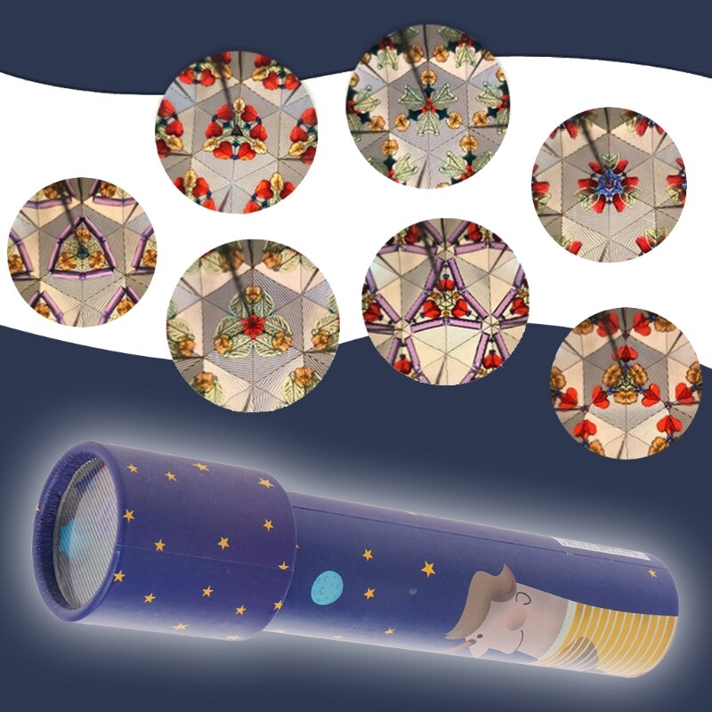 Phantasie Cartoon Tiere 3D Kaleidoskop Papier Karte Kaleidoskop Bunte Welt Spielzeug Interaktives Spielzeug Kinder 1 stücke