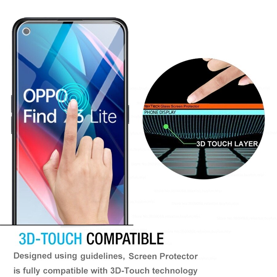 Orro Vinden X3lite Glas 3Pcs Beschermende Glas Voor Oppo Opo X3 Light X 3 Lite Cph2145 6.43 &#39;&#39;screenprotector Armor Sfety Film