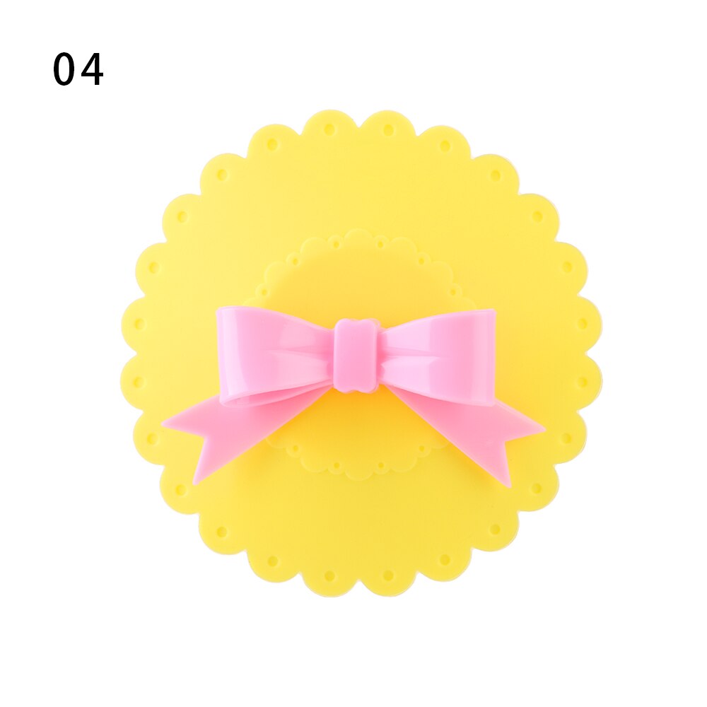 1 PC Silicone Cup Lid Bowknot Lace Sealed Anti-Dust For Tea Coffee Cup Cover Drink Ware Parts Cute Reusable Fashionable: type 4