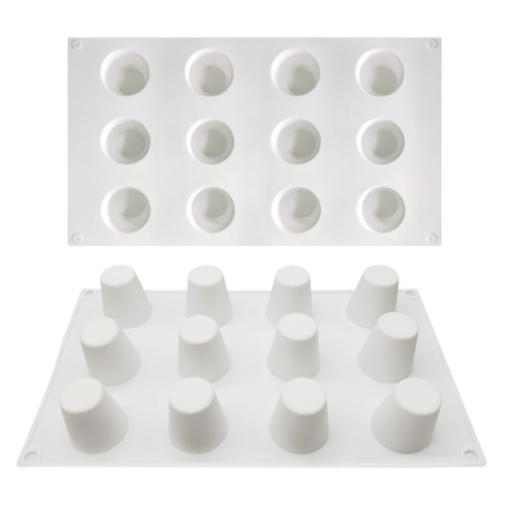 6/8 cavités champignon forme ensemble Silicone moule demi rond gâteau moule cône Silicone moule gâteau décoration outils gâteau outils