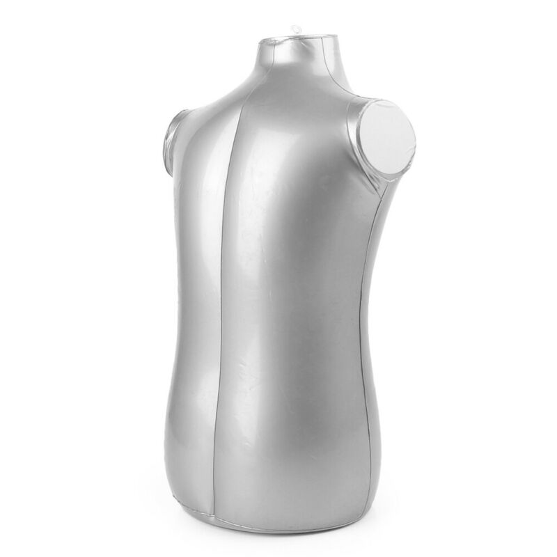 Silver Children Half Body Inflatable Mannequin For Cloth Display Dummy Compact