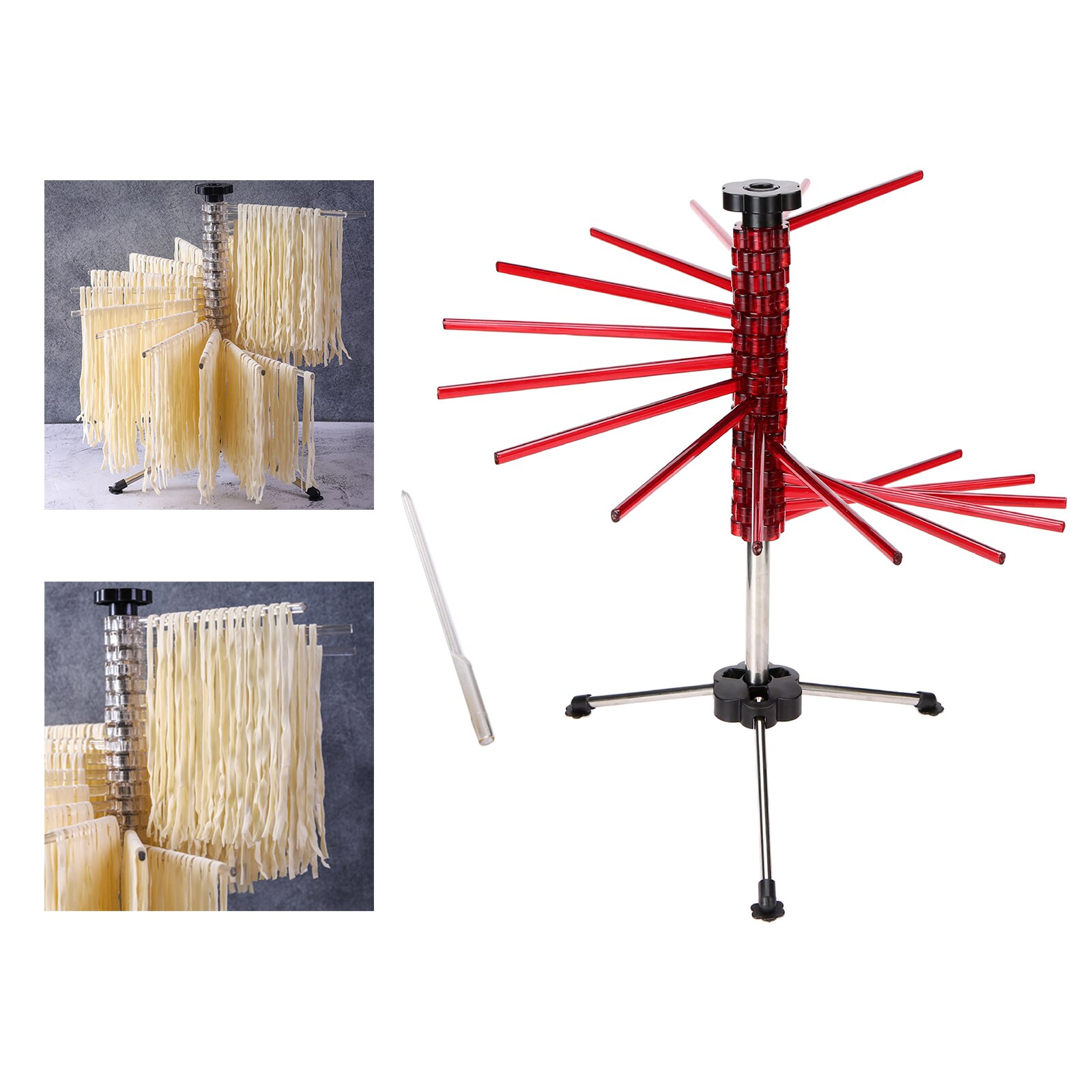 Collapsible Pasta Drying Rack Spaghetti Noodle Dryer Stand Homemade Noodles Drying Holder