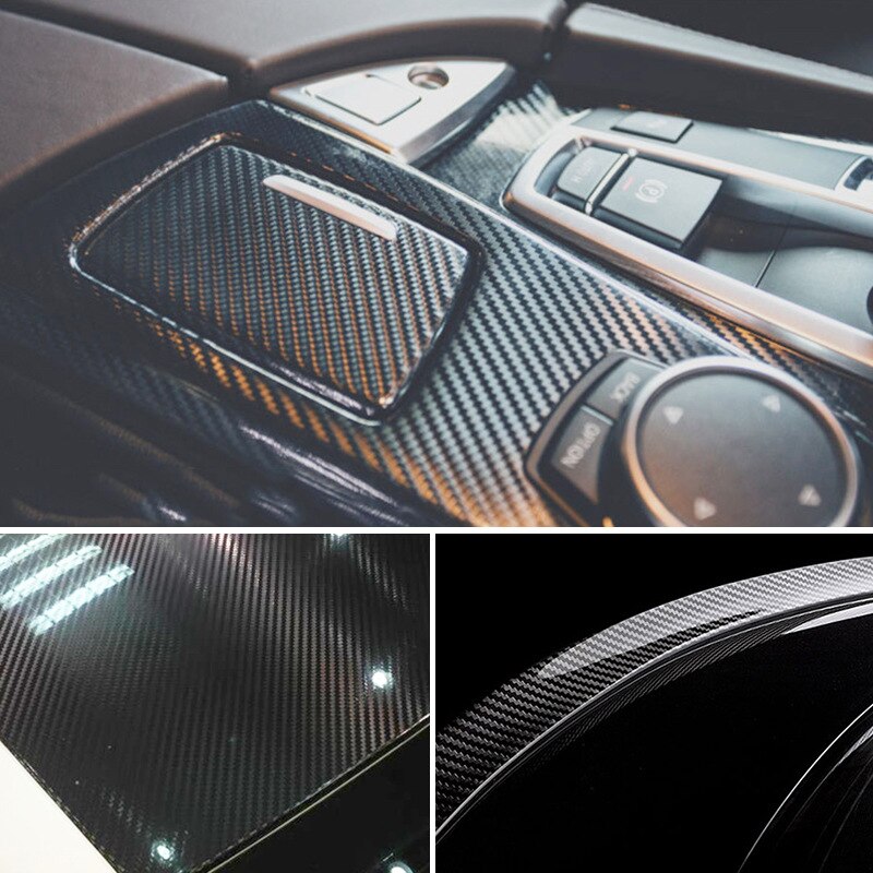 200cm * 50cm 5D Hoge Glossy Carbon Fiber Vinyl Film Auto Styling Wrap Motorfiets Auto Styling Accessoires Interieur koolstofvezel Film