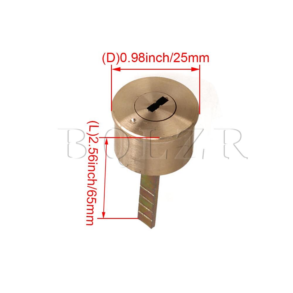 BQLZR Euro Single Copper Round Profile Rim Cylinder Lined Keyed Door Lock Replacement