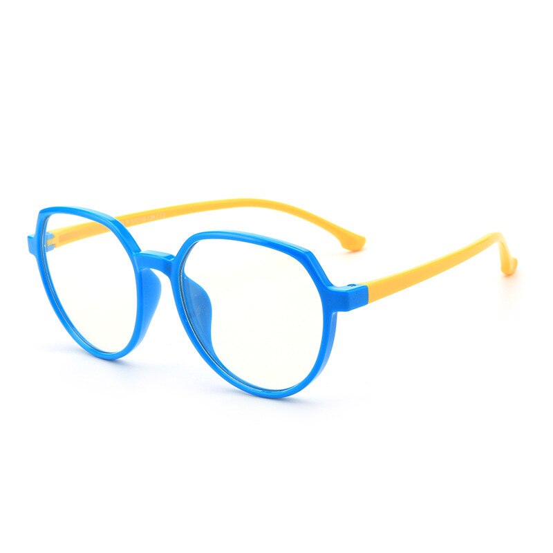 Silicona niños gafas niño niña miopía marcos para lentes recetados gafas transparentes niños gafas marco óptico: C