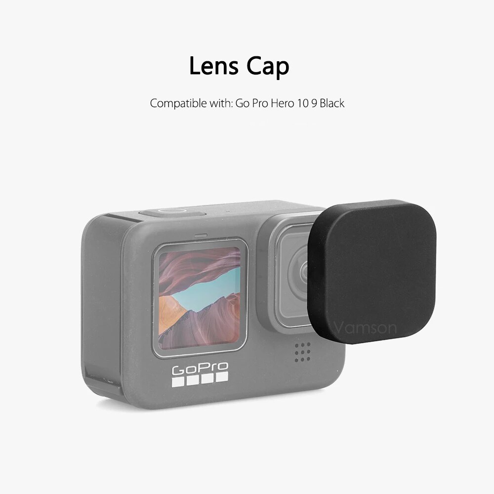 Vamson for GoPro Hero9 Black Frame Case Border Protective Cover Housing Case Mount for GoPro Hero 10 9 Lens Protection Accessory