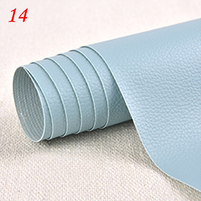 50X135Cm Leer Stof Zelfklevende Fix Reparatie Patch Sticker Voor Sofa Auto Zak Diy Craft Faux litchi Pu Leer Stof: 14