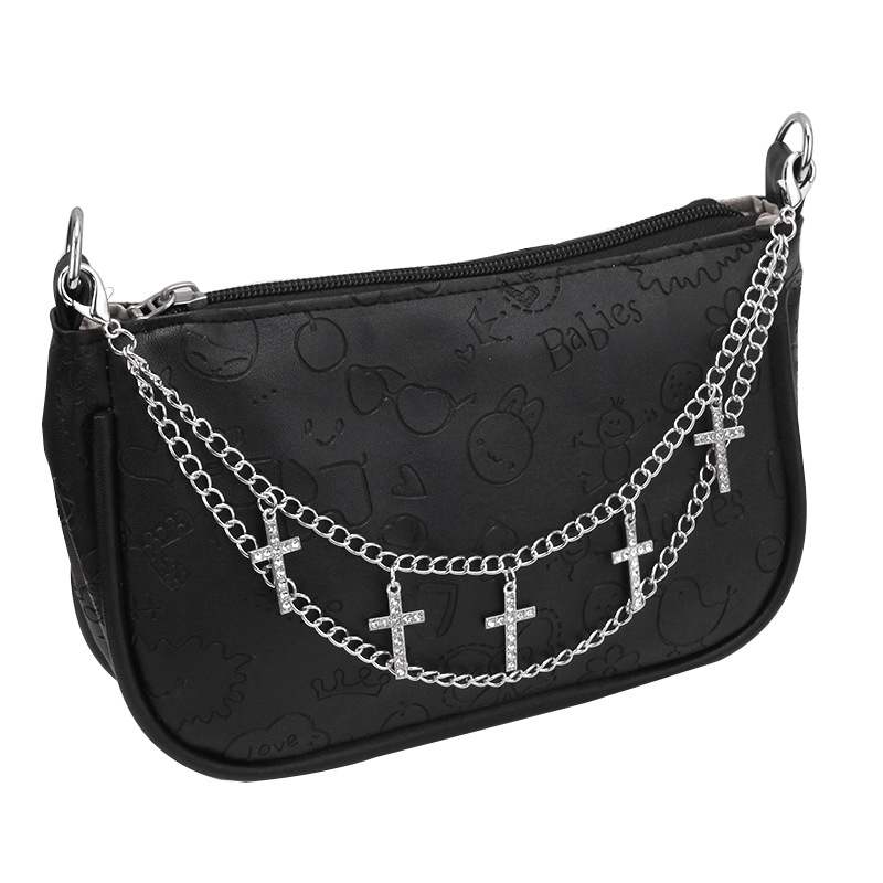 Cadena de Metal multicapa para bolso, asas DIY, mariposa, corazón, estrella, colgante, cadena de bolso de hombro, accesorios de bolsa de repuesto, cadena de perlas