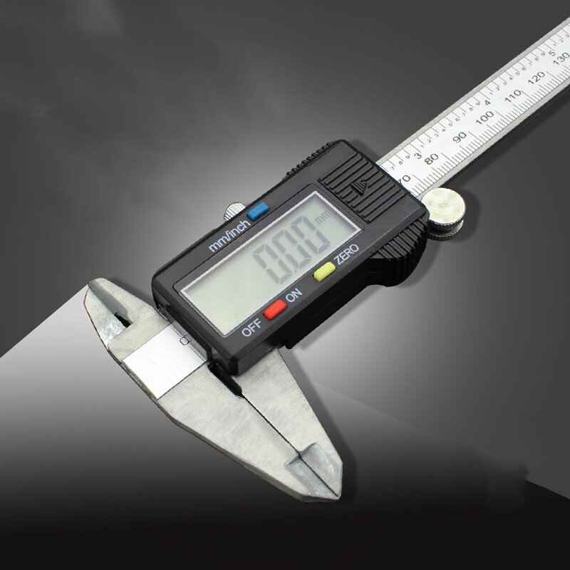 HKFZ Measuring Tool Stainless Steel Digital Caliper 6 "150mm Messschieber Paquimetro Measuring Instrument Vernier Calipers: Plastic display