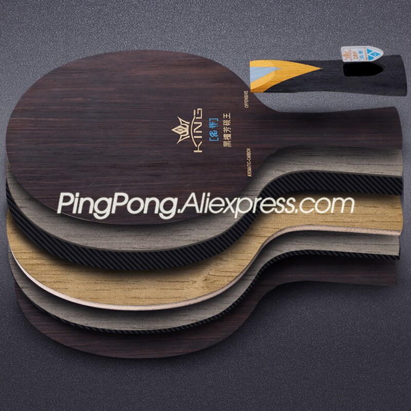 Original 729 Rosewood King KLC Carbon Table Tennis Blade Racket (5+2 Rosewood Carbon) Friendship Ping Pong Bat Paddle