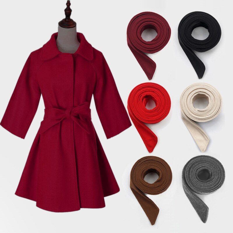 Abrigo con cinturón para señoras decorativas, cinturón ancho con doble cara para mujer, cinturones para abrigo, accesorios anudados para vestido de invierno,