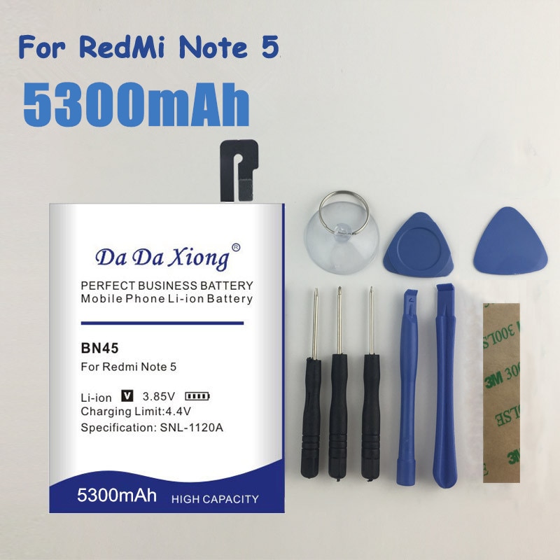 BN45 5300 Mah Batterij Voor Xiaomi Redmi Note 5 Hongmi Note 5 Vervangende Li-Ion Batterij