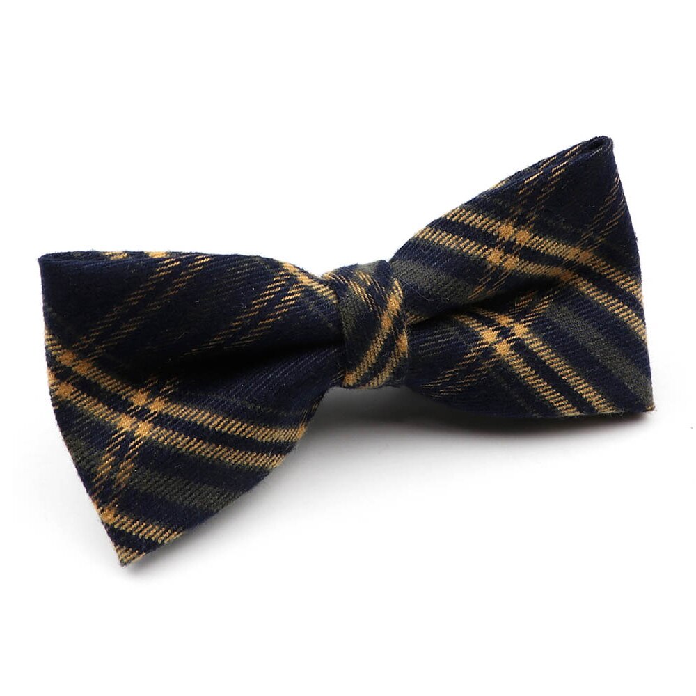 100%  bomuldsstribet plaid brun grågrøn herre butterfly klassisk skjorte tilbehør butterfly casual jakkesæt ung: 13