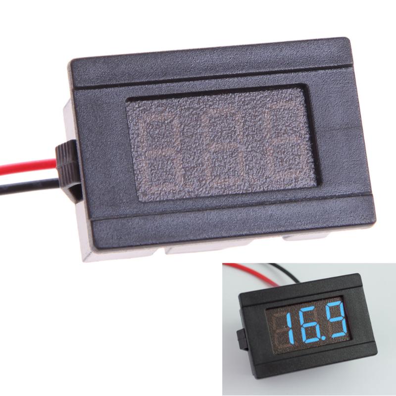 0.36 "  dc4.5-120v led bil digitalt display panel voltmeter voltmeter auto for 36v 48v bil motorsykkel auto voltmeter: Blå