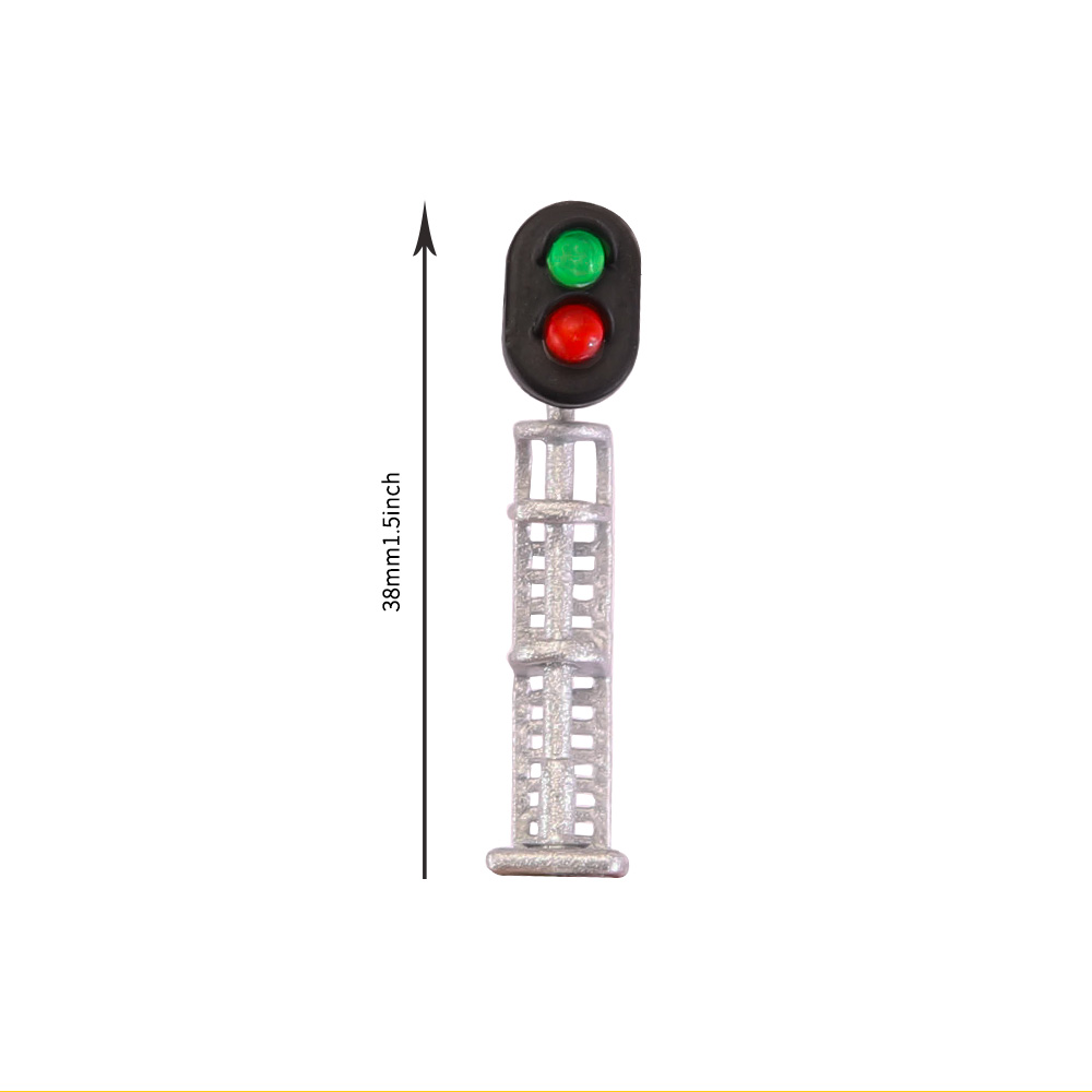 HO 1:87 Scale Mini Traffic Signs Miniature Signal Traffic Lamp Scene Rail For Railway Landscape Layout